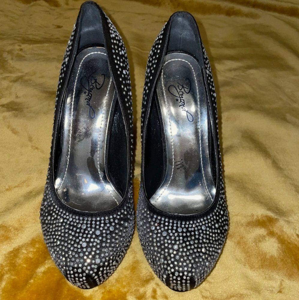 Black studded Heels
